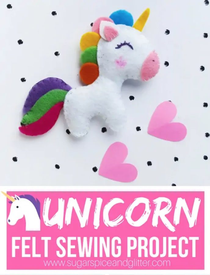 Felt Unicorn Sewing Project
