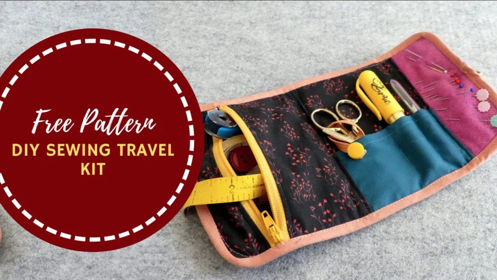 DIY Sewing Travel Kit FREE Sewing Pattern | Sewing 4 Free