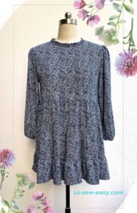Tiered Spring Mini Dress FREE Sewing Pattern