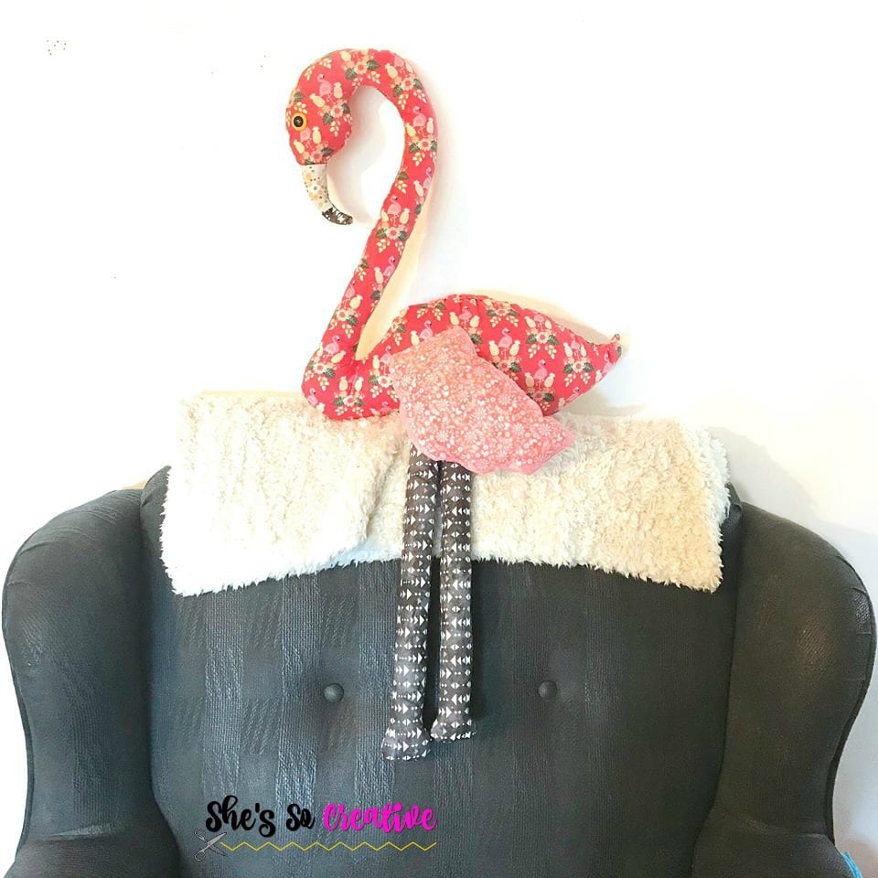 Fabric Flamingo Friend FREE Sewing Pattern and Tutorial
