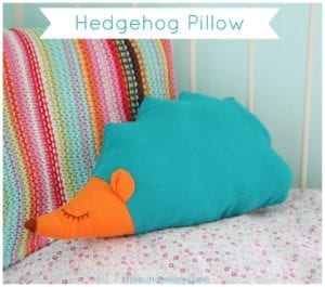 Hedgehog Pillow FREE Sewing Pattern