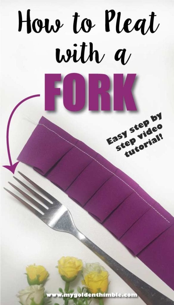 How to Make Pleats with a Fork