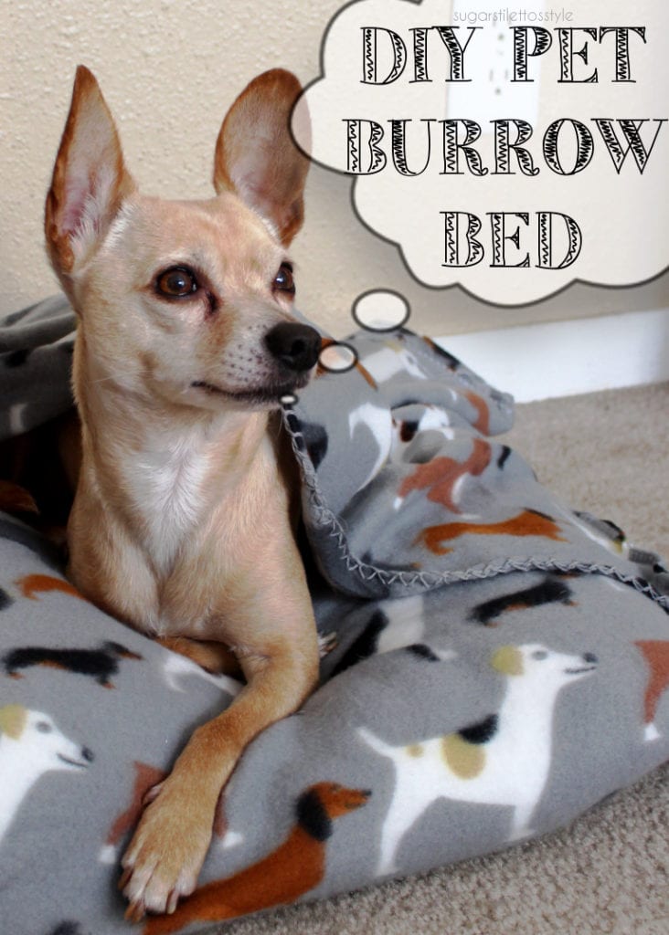 Pet Burrow Bed FREE Sewing Tutorial
