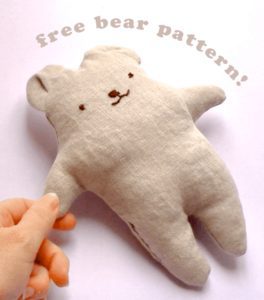 Bear Friend Plush Doll FREE Sewing Pattern