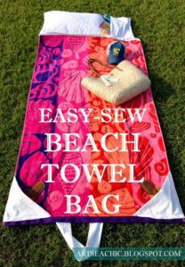 Beach Towel Bag FREE Tutorial