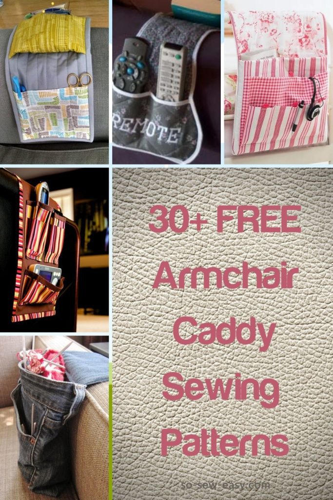 FREE Armchair Caddy Sewing Patterns
