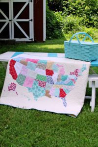 US Map Quilt FREE Tutorial