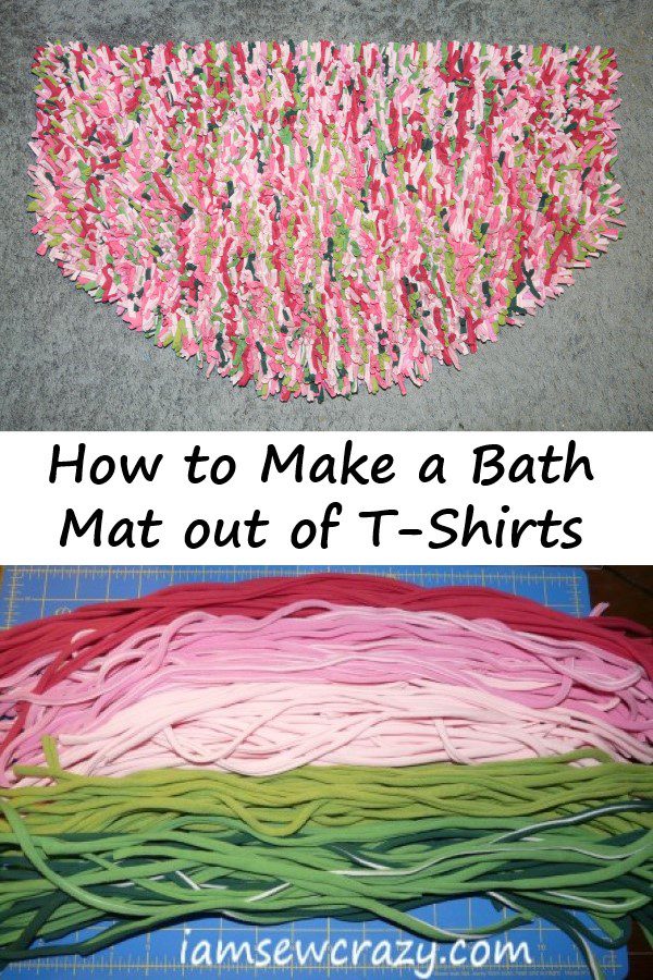 How to Make a Bath Mat out of T-shirts