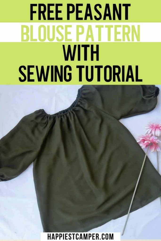 Peasant Blouse FREE Sewing Pattern and Tutorial