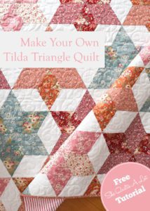 Tilda Triangle Quilt FREE Tutorial
