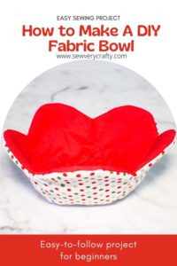 Fabric Bowl FREE Sewing Pattern