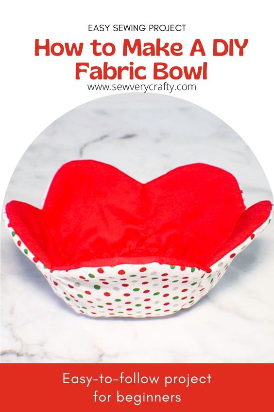 Fabric Bowl FREE Sewing Pattern and Tutorial