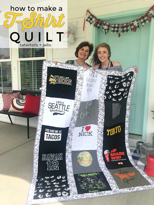 FREE Tutorial: How to Make a T-Shirt Quilt