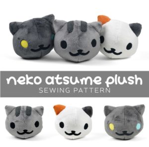 Neko Atsume Plushies FREE Sewing Pattern and Tutorial