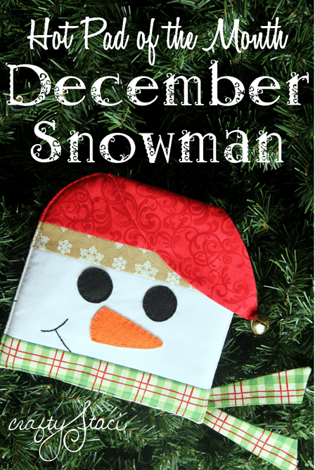 Snowman Hot Pad FREE Sewing Tutorial