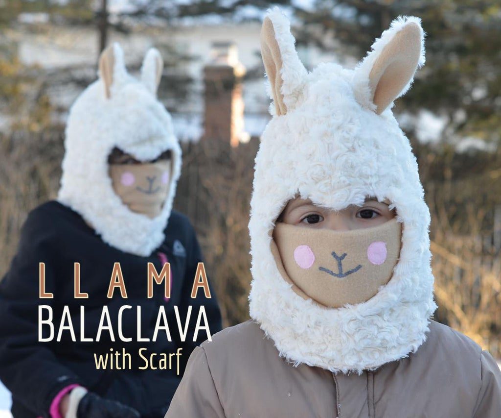 Warm Llama Balaclava With Scarf FREE Sewing Tutorial