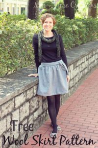 Wool Skirt FREE Sewing Pattern