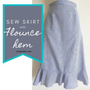 Skirt with Flounce Hem
