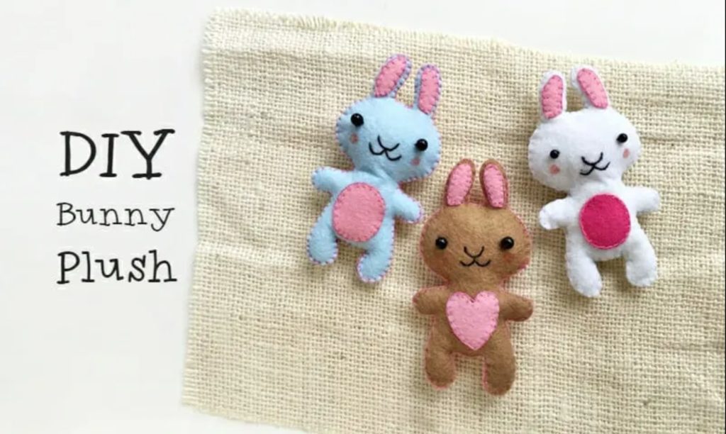 DIY Felt Bunny FREE Sewing Pattern and Tutorial