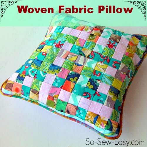 Woven Fabric Pillow Cover FREE Sewing Tutorial