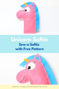 Unicorn Softie FREE Sewing Pattern