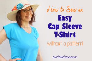 Cap Sleeve T-Shirt FREE Sewing Tutorial