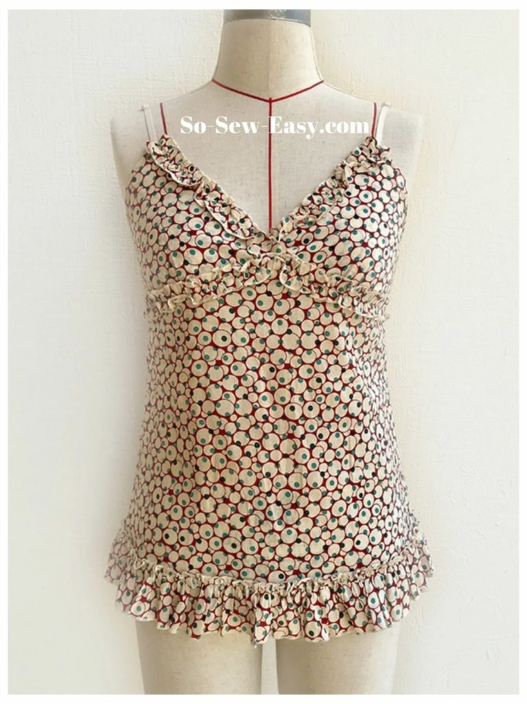 Easy Camisole Top FREE Sewing Pattern