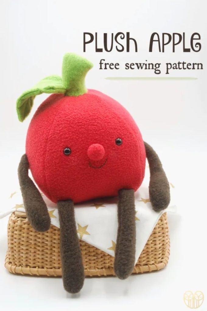 Plush Apple FREE Sewing Pattern
