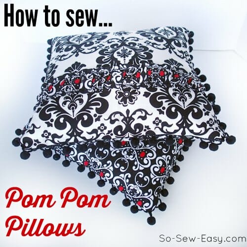 Pom Pom Pillows FREE Sewing Tutorial