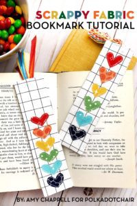 Scrappy Fabric Bookmark FREE Sewing Tutorial