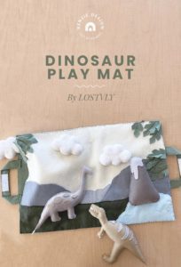 Dinosaur Play Mat FREE Sewing Pattern