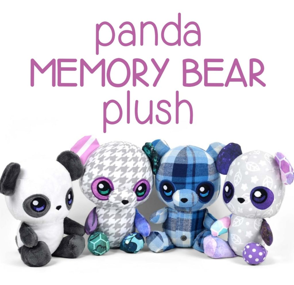 Panda Memory Bear Plush FREE Sewing Pattern and Tutorial