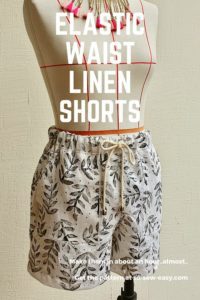 Elastic Waist Linen Shorts FREE Sewing Pattern