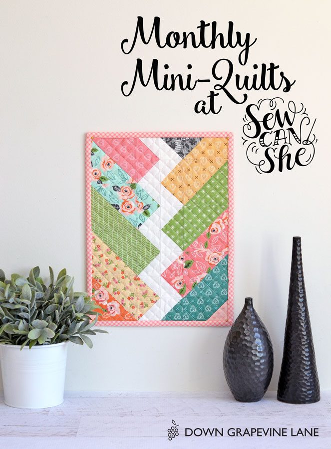 FREE Bolt Mini Quilt Pattern and Tutorial