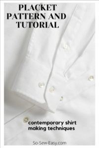 Placket FREE Pattern and Tutorial