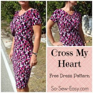 Cross My Heart Easy Dress FREE Sewing Pattern