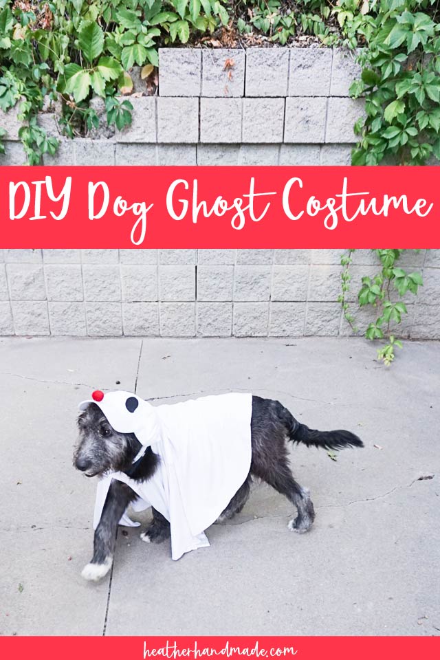 DIY Dog Ghost Costume FREE Tutorial