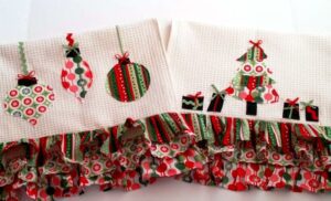 Christmas Dishtowels FREE Sewing Pattern