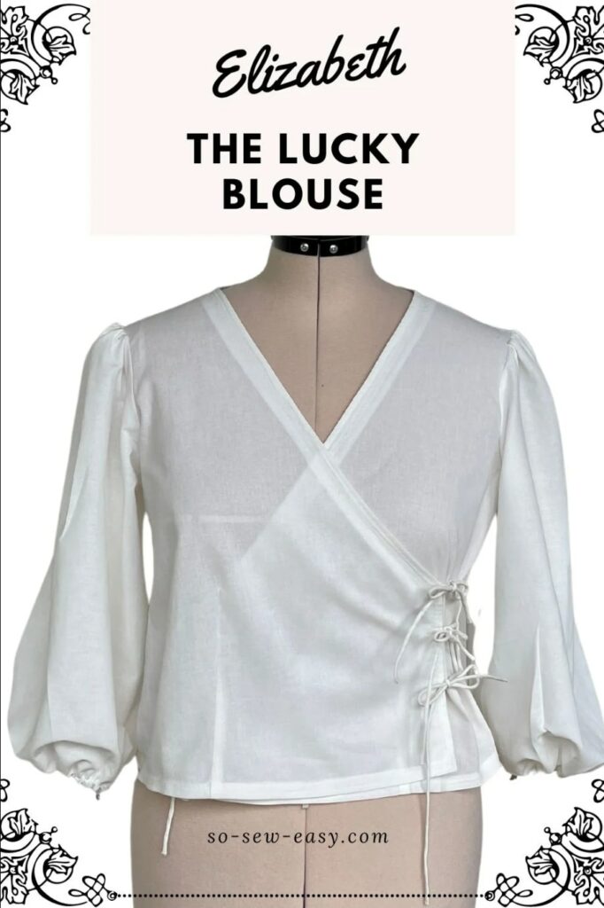 Elizabeth Lucky Classic Blouse FREE Sewing Pattern and Tutorial