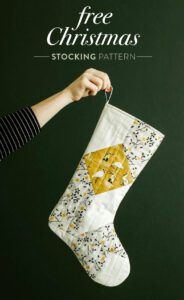 Quilted Christmas Stocking FREE Pattern