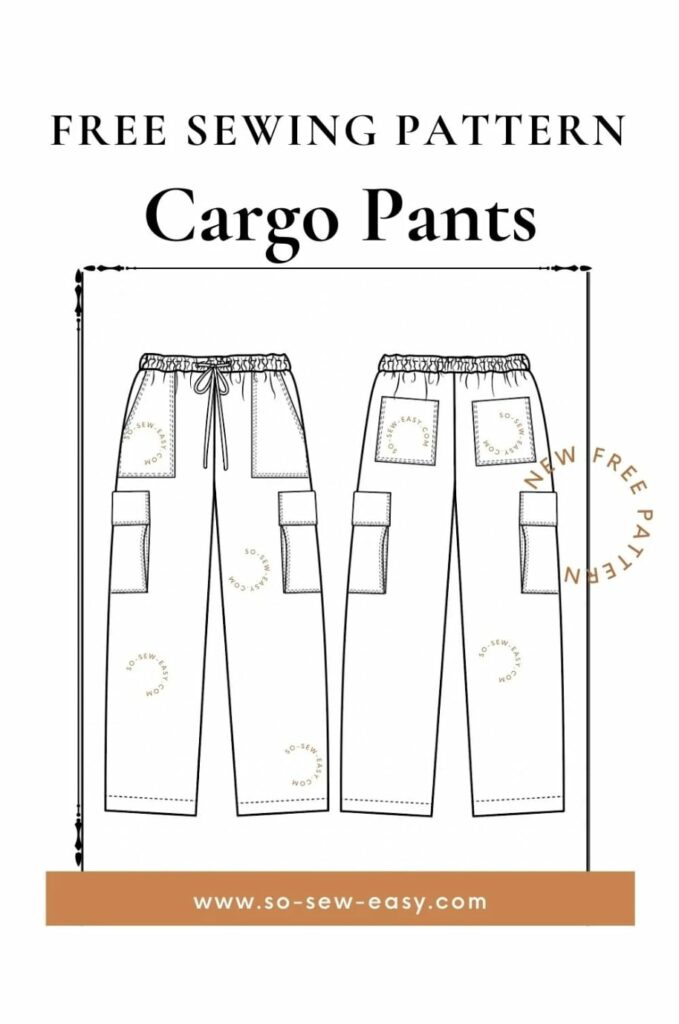 Cargo Pants Free Sewing Pattern and Tutorial | Sewing 4 Free