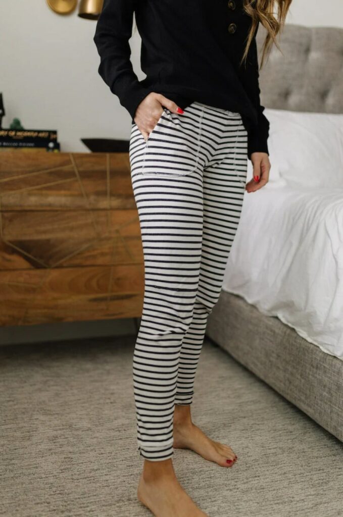 Striped Joggers FREE Sewing Tutorial