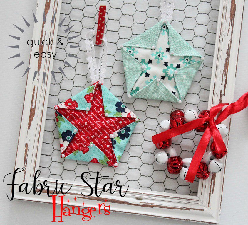 Fabric Star Hangers FREE Sewing Pattern and Tutorial