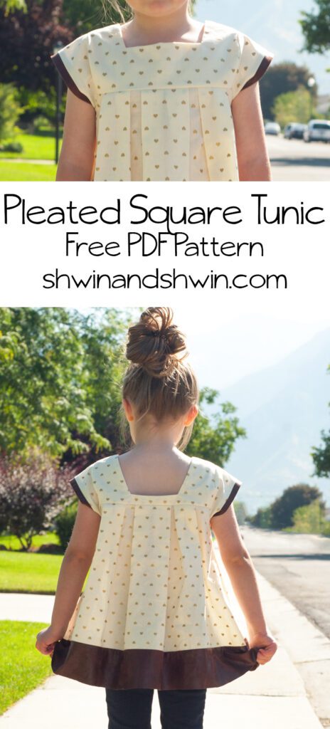Pleated Square Neck Top FREE Sewing Pattern and Tutorial