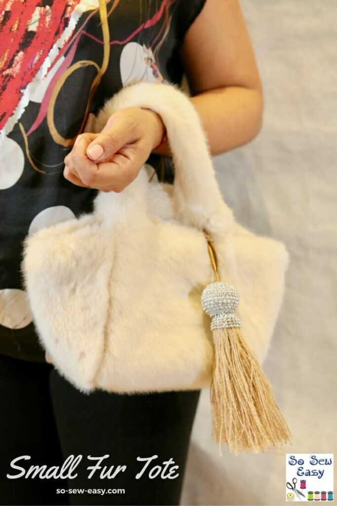 Small Fur Tote FREE Sewing Pattern