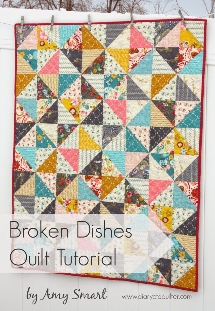 Broken Dishes Baby Quilt Free Tutorial