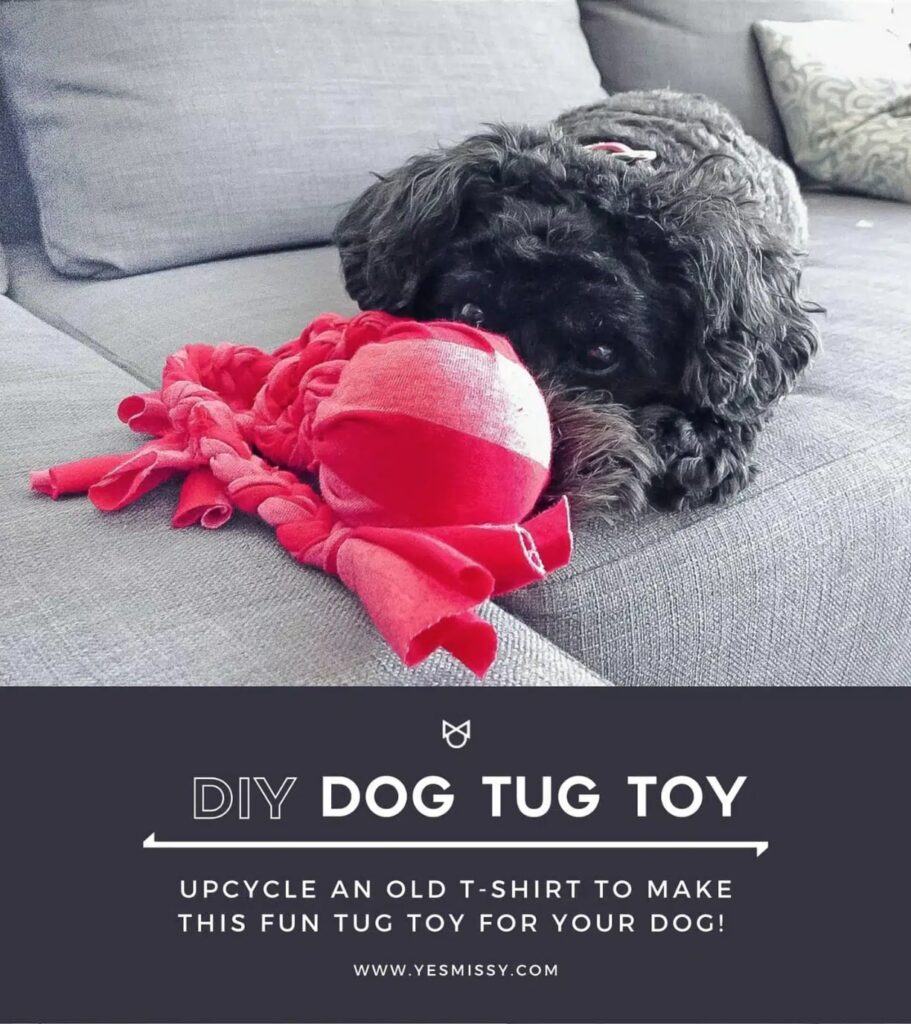 No-Sew DIY Dog Tug Toy FREE Tutorial