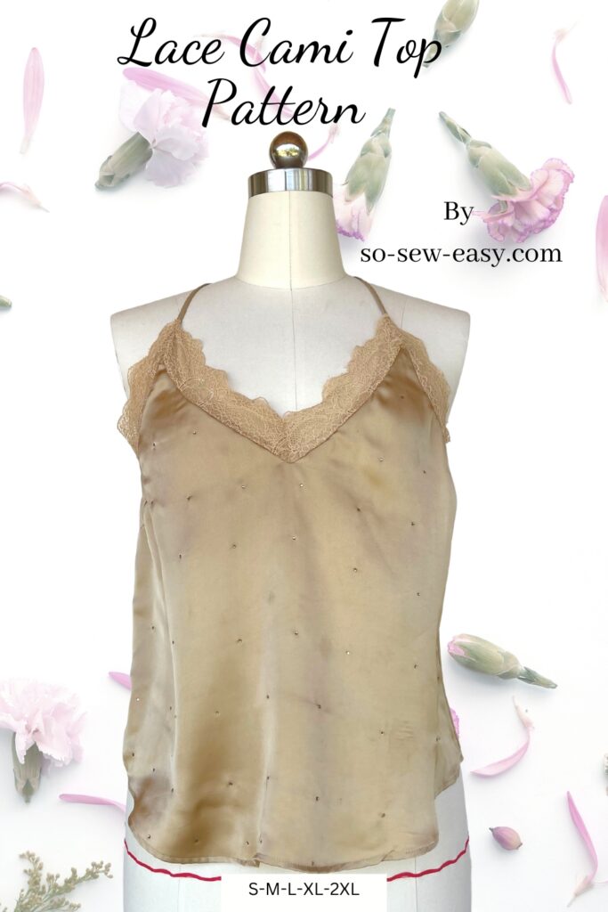 Lace Cami Top FREE Sewing Pattern 