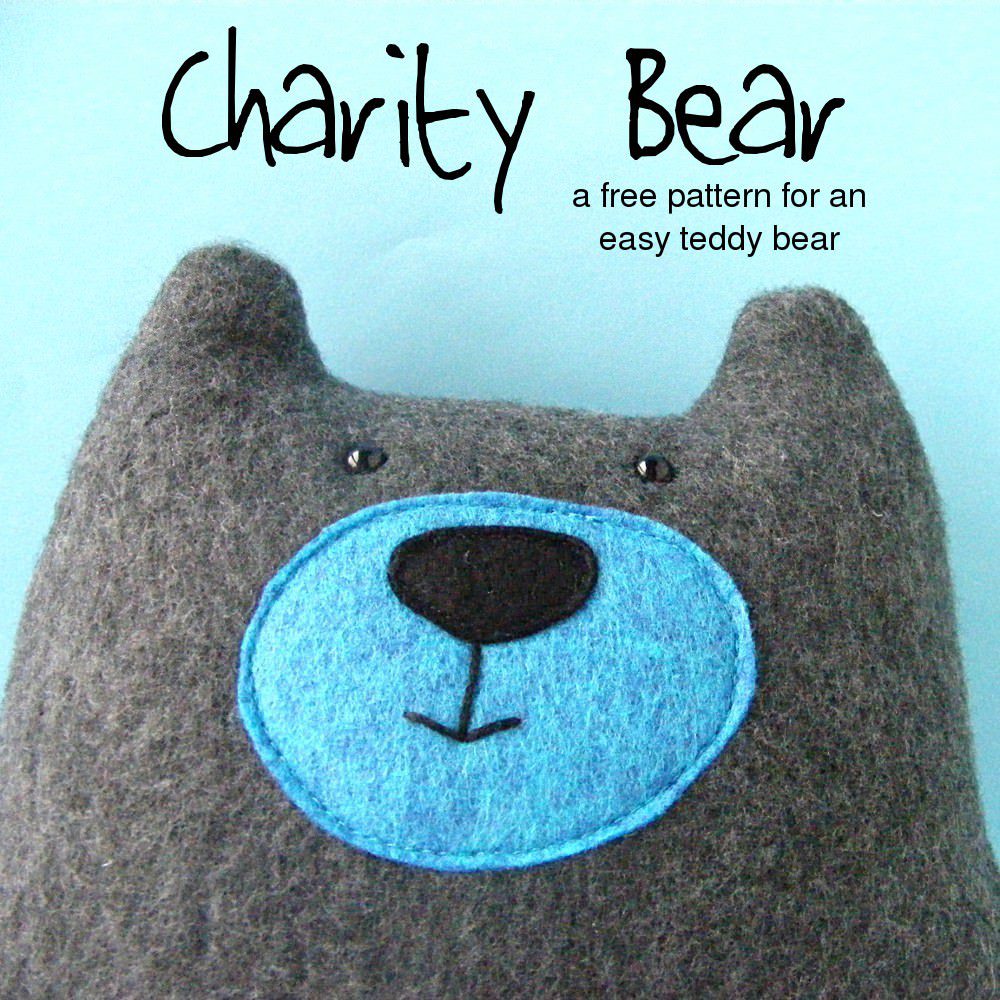 Warren the Charity Bear FREE Sewing Pattern