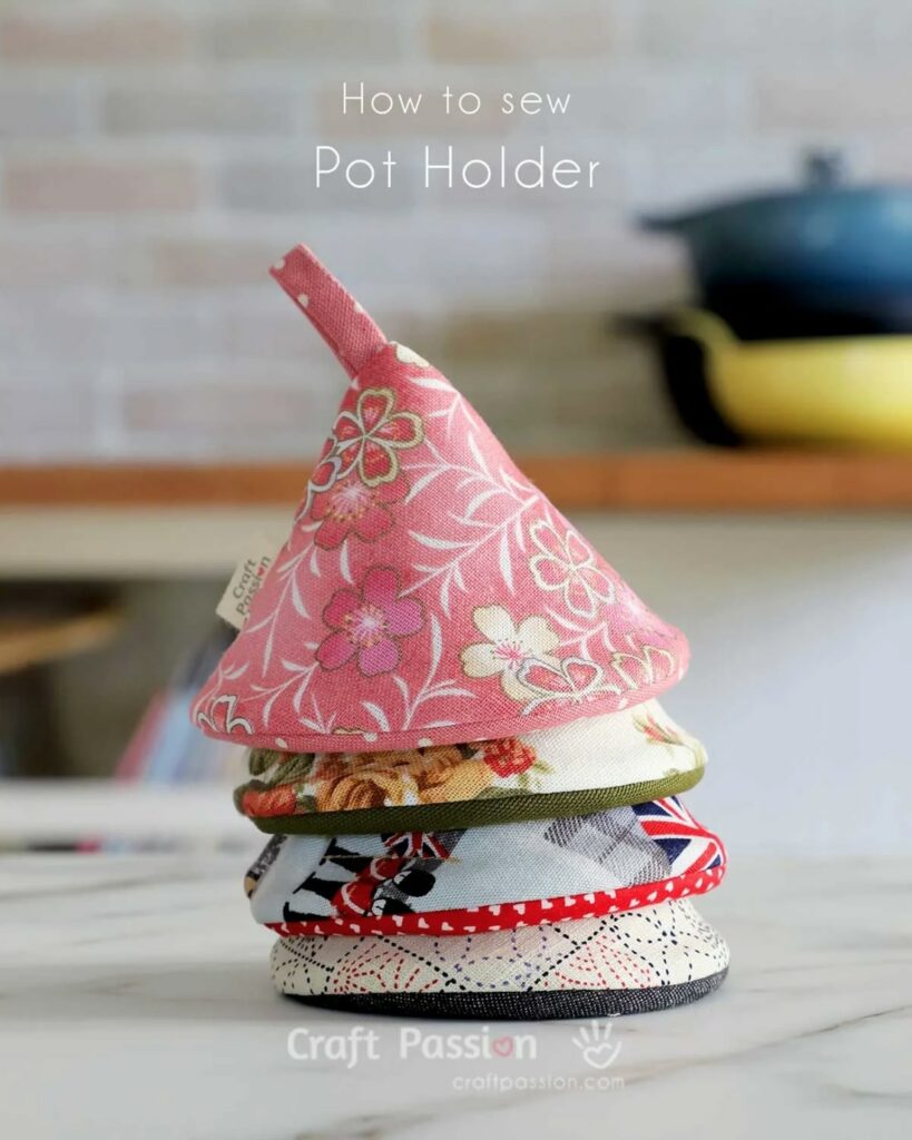 Cone Pot Holder FREE Sewing Pattern